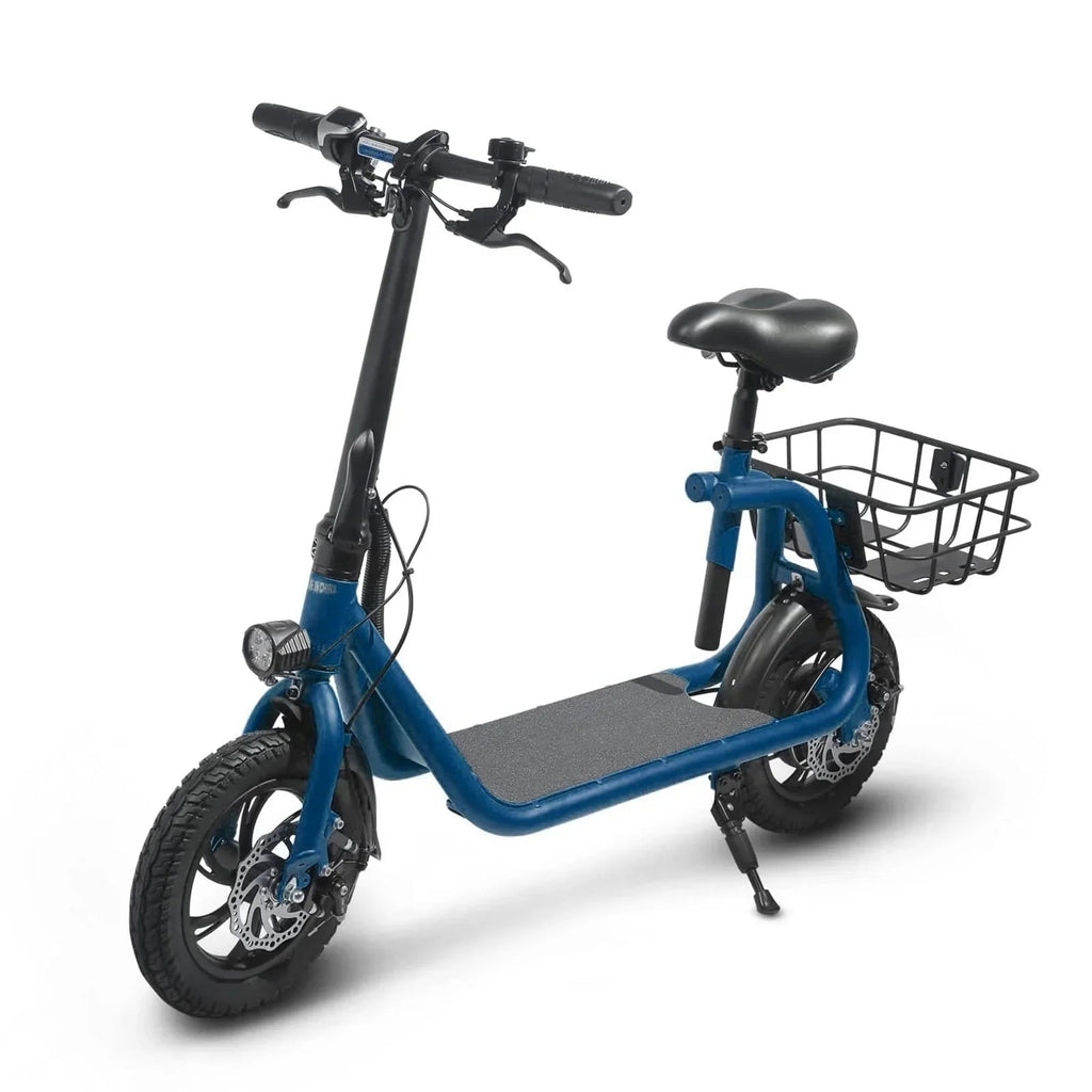 SEHOMY Electric Scooter With Seat, 450W 8.0Ah Battery, 20-Mile Range, 15.5 Mph