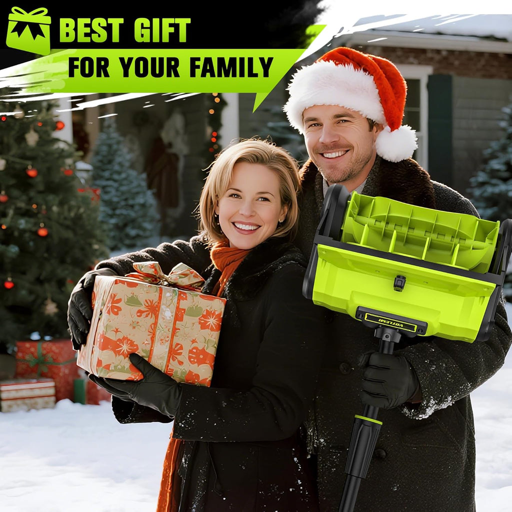 VOTLEMI Cordless Snow Shovel 13 Inch 40V 4.0Ah Green