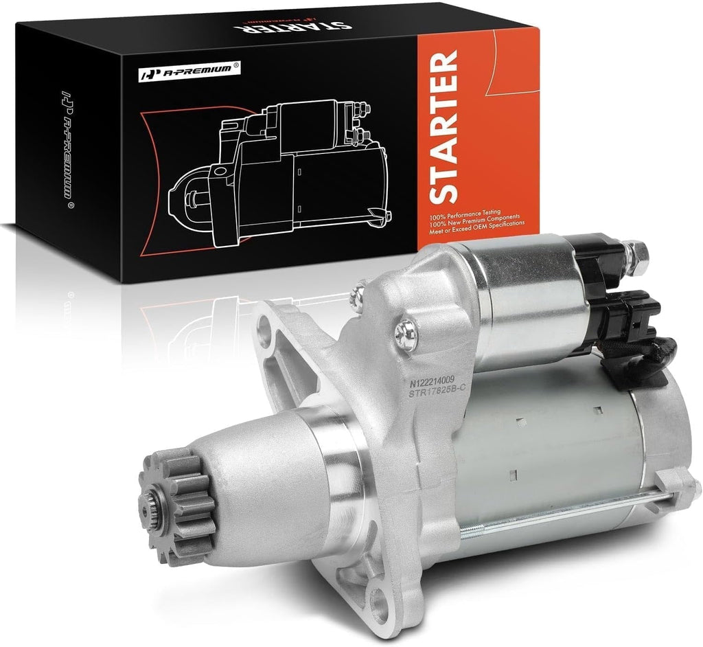 A-Premium Starter Motor Compatible with Toyota, Lexus, Scion & Pontiac - Camry 02-17, RAV4 06-18, Corolla 09-10, Highlander 04-19, Sienna, Matrix