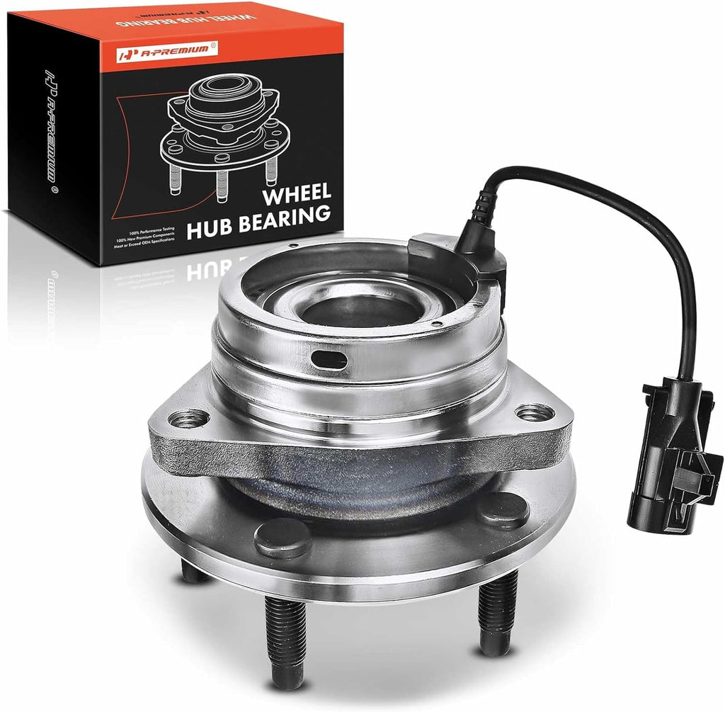 A-Premium Wheel Hub and Bearing Assembly Compatible with Chevrolet Malibu 2004-2012 HHR Cobalt 2008-2010 Pontiac G6 2006-2010 Saturn Aura Front Left