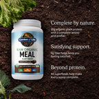 Garden of Life Raw Organic Meal Protein Powder, Chocolate, 28 Servings