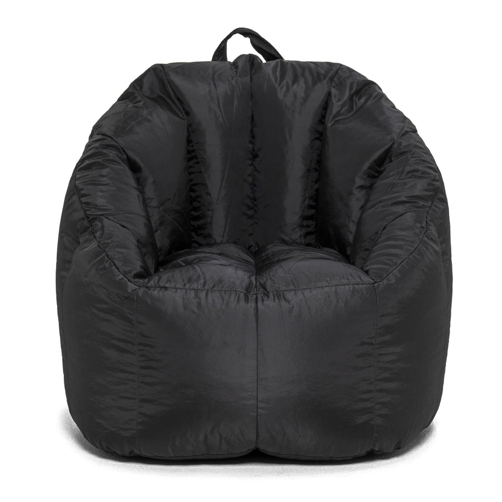 Big Joe Joey Bean Bag Chair for Kids/Teens, 2.5 ft Smartmax Lounge Chair, Easy-Clean & Lightweight, Black
