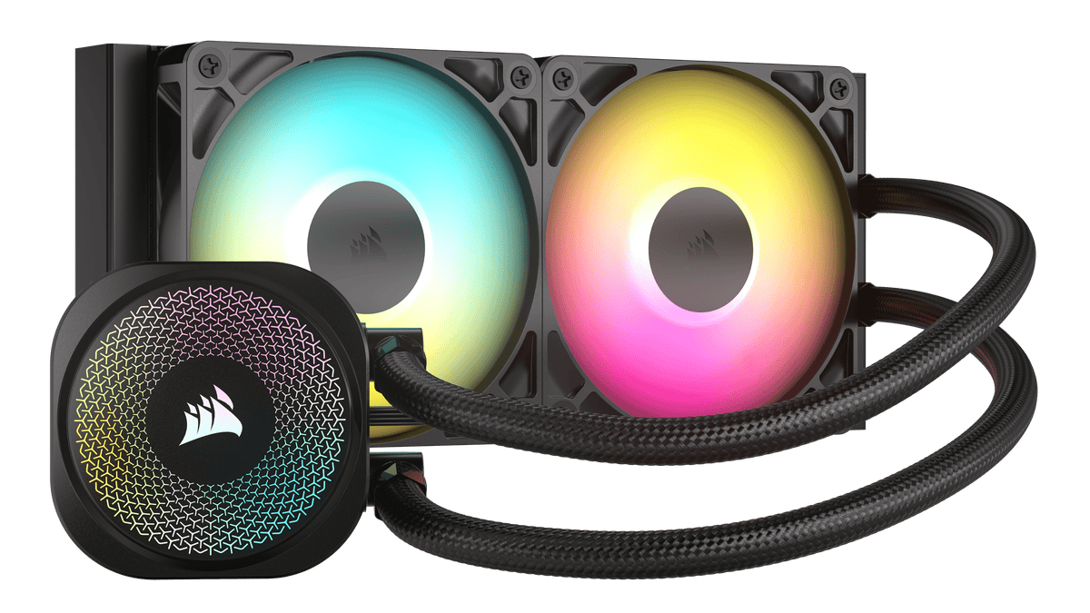 CORSAIR NAUTILUS 240 RS ARGB Liquid CPU Cooler – RS120 ARGB Fans – Fits Intel® LGA 1851, AMD® AM5/AM4 – Simple Daisy-Chain Connections - Direct