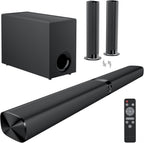 Cowin Sound Bar for Smart TV, 110W Sound Bar with Subwoofer, 2 in 1 Detachable Bluetooth Soundbar for TV with Deep Bass & Volume Boost & 3 Equalizer