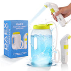 DAEX Electric Portable Bidet for Travel, Rechargeable Handheld Travel Bidet with 2.5L Water Bottle, Personal Hygiene Washer for Camping, RV and Home