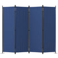 GOJOOASIS Room Divider, 4-Panel Folding Privacy Screen, 88in Portable Separating with Metal Feet, Partition Room Dividers