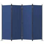 GOJOOASIS Room Divider, 4-Panel Folding Privacy Screen, 88in Portable Separating with Metal Feet, Partition Room Dividers