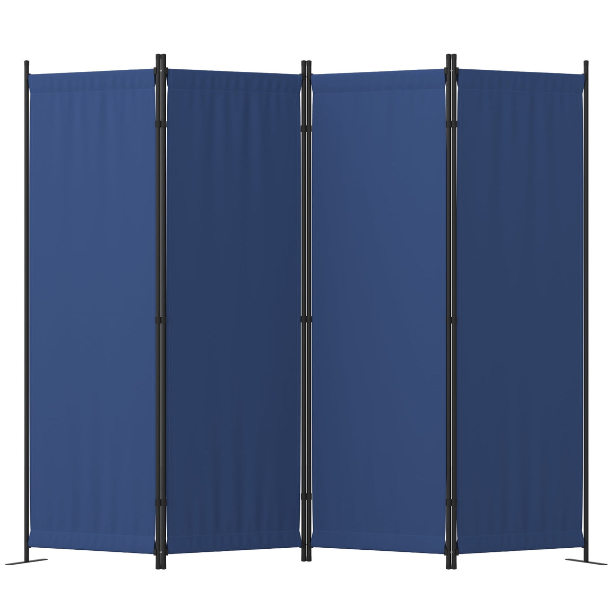 GOJOOASIS Room Divider, 4-Panel Folding Privacy Screen, 88in Portable Separating with Metal Feet, Partition Room Dividers