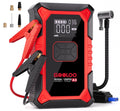 Gooloo Jump Starter with Air Compressor, 3000A Portable Car Battery Jump Starter (9.0L Gas/6.5L Diesel) with 150PSI Digital Tire Inflator, 12V Car
