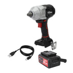 Hyper Tough 20V Brushless Cordless 1/2 in Impact Wrench, Up to 550 ft-lbs Torque, 4 Ah Lithium-Ion Battery Included