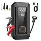 KT1 Car Jump Starter with Air Compressor, 150 PSI, Power Bank, 4000A Jump Starter, Fast Inflation for Car Tires, Bikes, SUV, Trucks & More - Portable