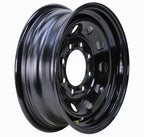 LIBRA 16 x 6 Trailer Wheel 8 Lug on 6.5" Bolt Pattern Black Mod -17025