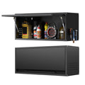 Metal Garage Wall Cabinet with Doors Side with Holes,Wall Mounted Metal Storage Cabinet with Up-Flip Door ,Garage Storage Cabinet for Garage