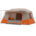 Ozark Trail 11-Person Instant Cabin Tent with Private Room, 3-Room Family Camping Tent with Awning