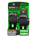 Rhino USA 2in x 10ft Retractable Ratchet Straps, 2 Pack, 1,000lbs Working Load Limit, 7.3lb Product Weight