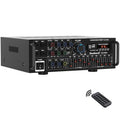 Sunbuck 2000W Bluetooth 5.0 HiFi Stereo Receiver, Karaoke Power Amplifier with FM USB SD AUX Remote, Home Theater Audio System for Speakers