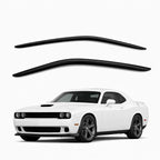 TuningPros WV2M-108 Outside Mount 2.0mm Window Visor Deflector 2 Pcs Set For 2008-2016 Dodge Challenger