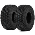 Uforic Set of 2 15x6.00-6 Lawn Mower Turf Tires, Heavy Duty 4 Ply Tubeless Replacement Tires, 570 LBS Max Load Capacity for Riding Lawn Tractors &