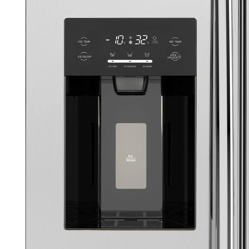 Side-By-Side Built-In Refrigerator With Freezer And Ice Maker, 36 in, 20.01 Cu. Ft., Stainless Steel - F4506
