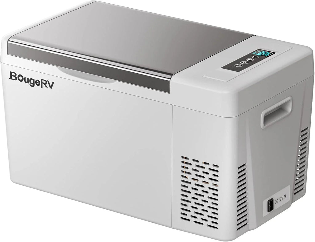 BougeRV 23 Quart Portable Car Refrigerator Freezer, Grey, 12/24V DC - CR22