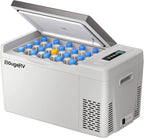 BougeRV 23 Quart Portable Car Refrigerator Freezer, Grey, 12/24V DC - CR22