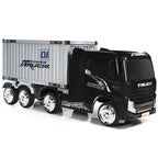 Kids Ride-On Semi-Truck With Detachable Container, 8 Wheels, 12V 7Ah Battery And Remote Control