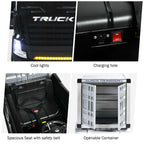 Kids Ride-On Semi-Truck With Detachable Container, 8 Wheels, 12V 7Ah Battery And Remote Control