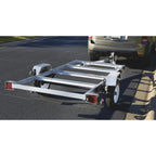 Folding Aluminum Utility Trailer, 4-Ft. x 8-Ft., 1,170-Lb. Load Capacity