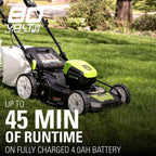 Greenworks 80V Cordless 21 in Self-Propelled Brushless Lawn Mower
