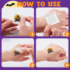 Joyfy 300+ Halloween Temporary Tattoos, Glow in The Dark Tattoos for Kids, Halloween Toys Bulk, Halloween Trick or Treat Toys, Halloween Party Favor