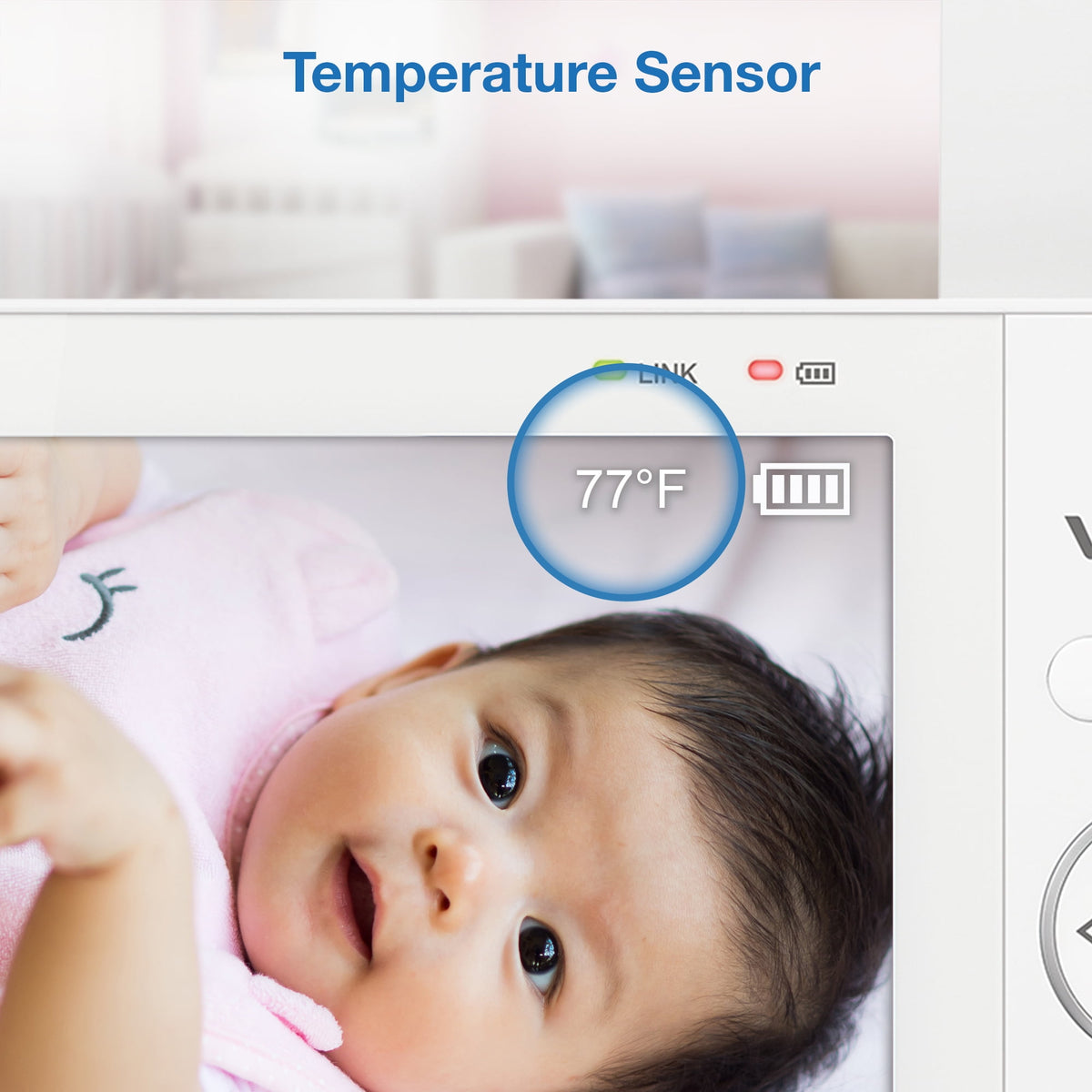 VTech Video Baby Monitor with 7-Inch HQ Display, Remote Pan Tilt & Zoom Camera, VM7468HQ