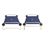 Disc-O-Bed XL Cam-O-Bunk Benchable Double Cot With Storage Organizers - Navy