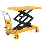 Apollolift Double-Scissor Hydraulic Lift Table Cart, 770 Lb Capacity, 51-Inch Max Height
