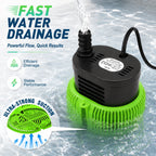 LAANPOLE Pool Cover Pump Above Ground - Submersible Sump Pump, Swimming Water Removal Pumps, with Drainage Hose & 25 Feet Extra Long Power Cord, 850