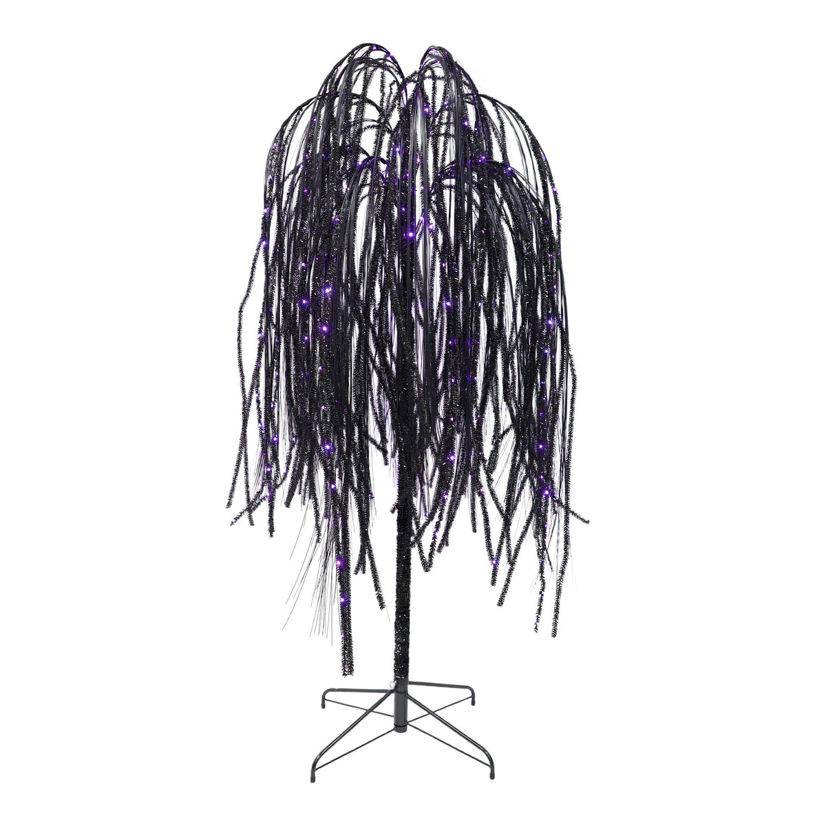 Outdoor LED 10-Function Willow Tree, Orange and Purple, 6', Halloween by Way To Celebrate