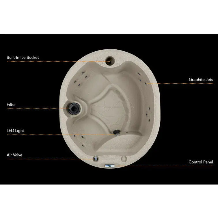 Lifesmart Spas 4-Person 13-Jet Oval Plug And Play Hot Tub - LS200