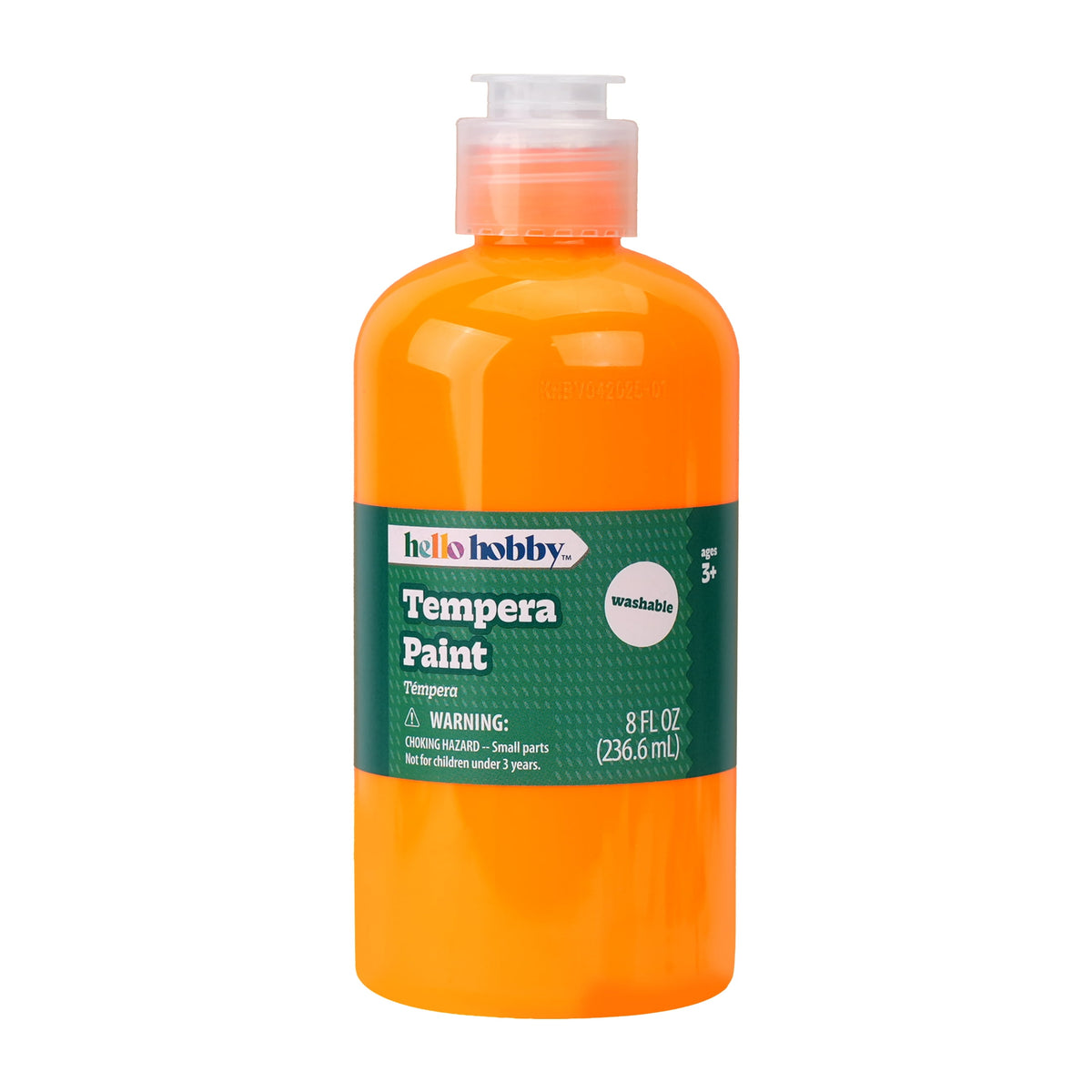 Hello Hobby 8 fl oz White Tempera Paint, Washable Craft Paint for Kids, Teachers, and School Projects