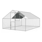 Kkonetoy Metal Chicken Coop 10 X 10 X 6.6ft With Waterproof Cover
