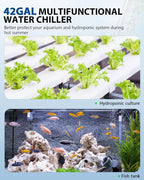 BAOSHISHAN Aquarium Chiller, 42-Gallon, 1/10 HP Quiet Refrigeration System