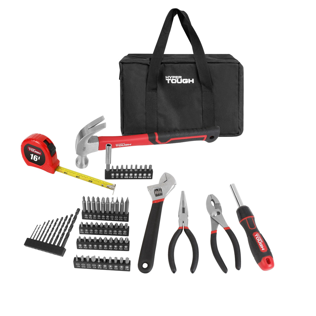 Hyper Tough 20-Volt Max Lithium-Ion 1.5Ah 70-Piece Cordless Drill Project Kit with Battery and Charger