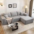 Settab Modular Sectional Sofa, 2 Seater Left-Facing Chaise, Black, 68.9 inch D x 107.5 inch W x 36.3 inch H