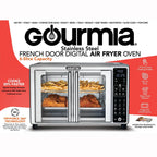 Gourmia French Door Digital Toaster Oven Air Fryer, 6-Slice, 24L, Stainless Steel - GTF2440