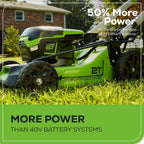 Greenworks Cordless Self-Propelled Lawn Mower, 60V, 21-Inch, 2 x 4.0Ah Batteries, Dual-Port Rapid Charger