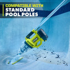 RYOBI 18V ONE+ Handheld Cordless Pool Vacuum Cleaner (Tool Only) with Floor Head