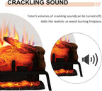 PuraFlame Free Standing Electric Fireplace Log Set Insert, 24 inch, 750W/1500W Heater