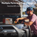 Jackery Explorer 300v2 Auto Kit 300W Continuous/600W Peak Portable Power Station with 12V Battery Charging Cable