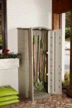 Rubbermaid Vertical Resin Weather Resistant Outdoor Storage Shed