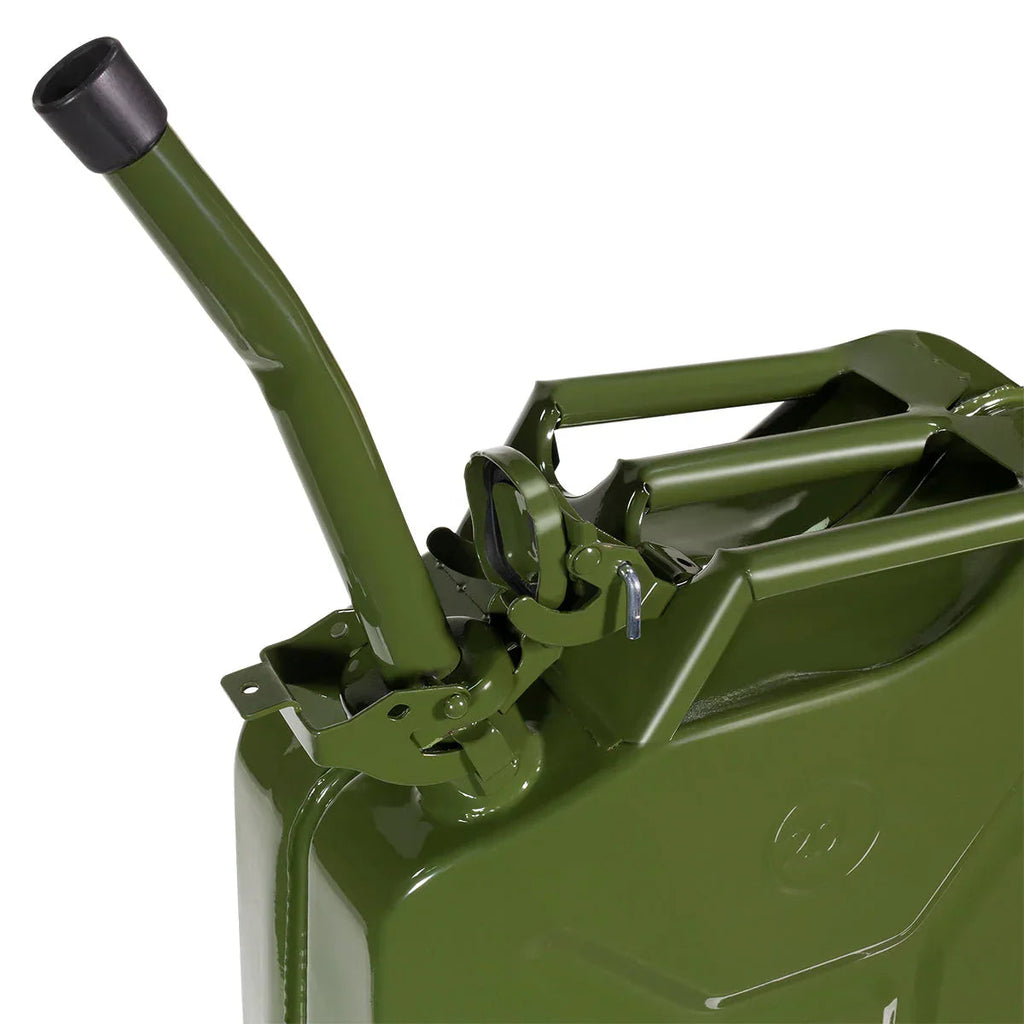 Green Steel Jerry Fuel Can - 20L (5-Gallons)