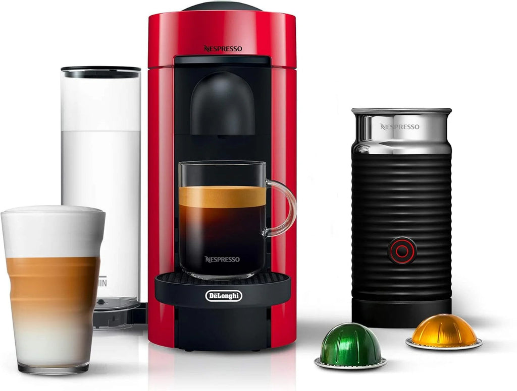 Nespresso De'Longhi VertuoPlus Coffee And Espresso Machine With Aeroccino3 Milk Frother