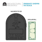 Architectural Mailboxes Mailbox To Go with Post Kit Galvanized Steel, Medium in Black